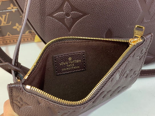 The Loop Hobo - Chocolate Empreinte | The Ultimate Slouchy Shoulder Bag