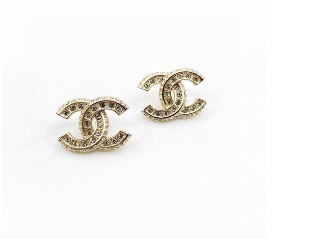 The Classic Crystal Stud Earrings - Gold | The Everyday Icon