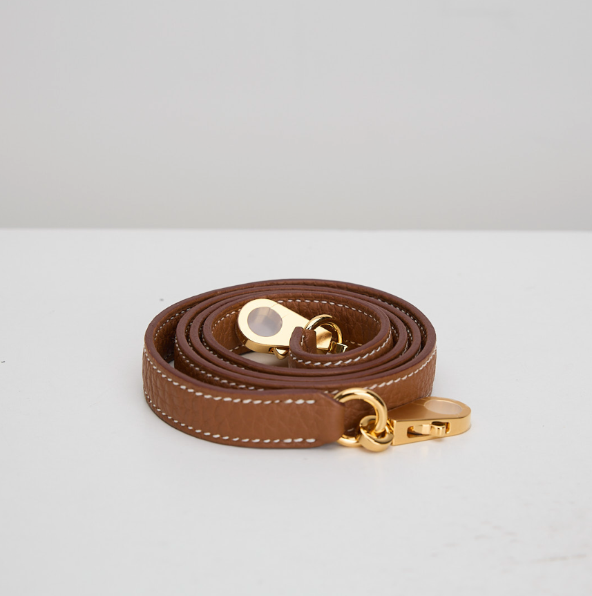 Caramel Brown Pebbled Leather Bag