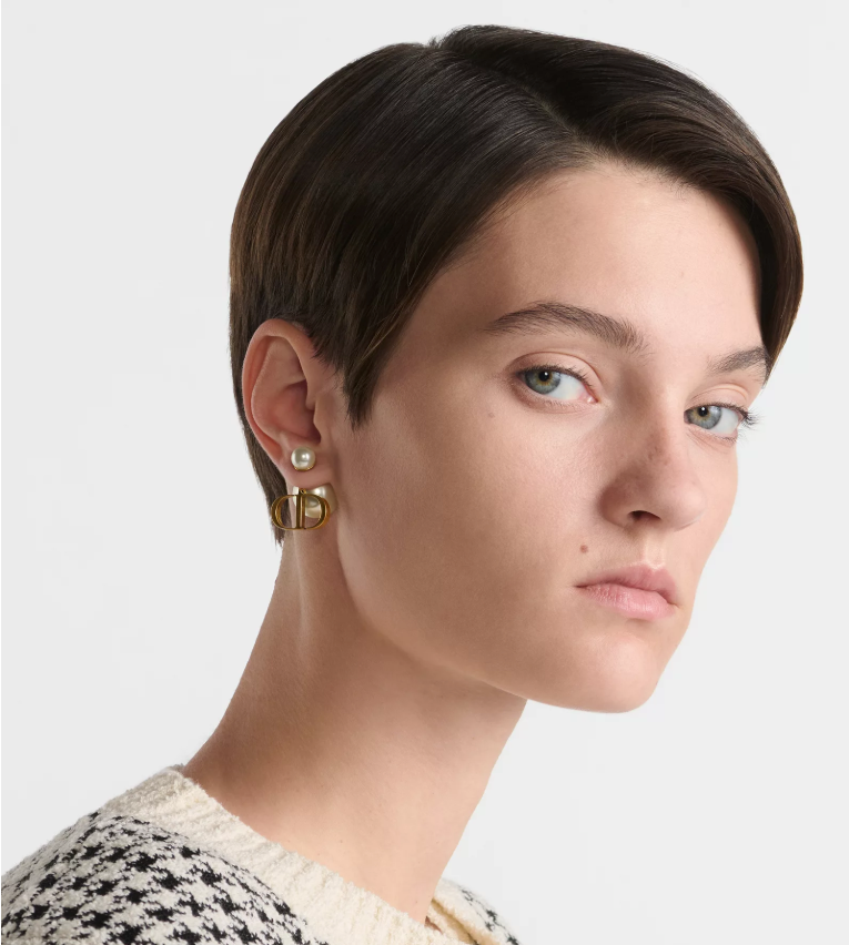 Antique Gold Pearl Studs