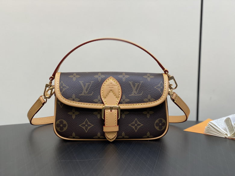 The Diane Nano Satchel - Monogram Canvas | The Structured Classic