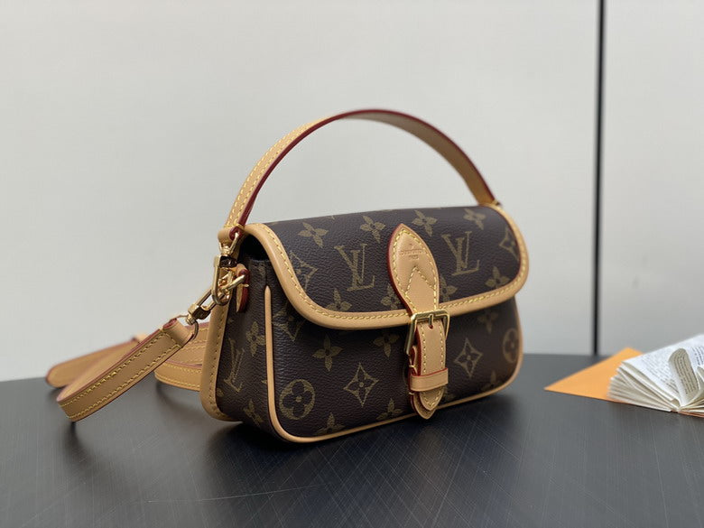 The Diane Nano Satchel - Monogram Canvas | The Structured Classic