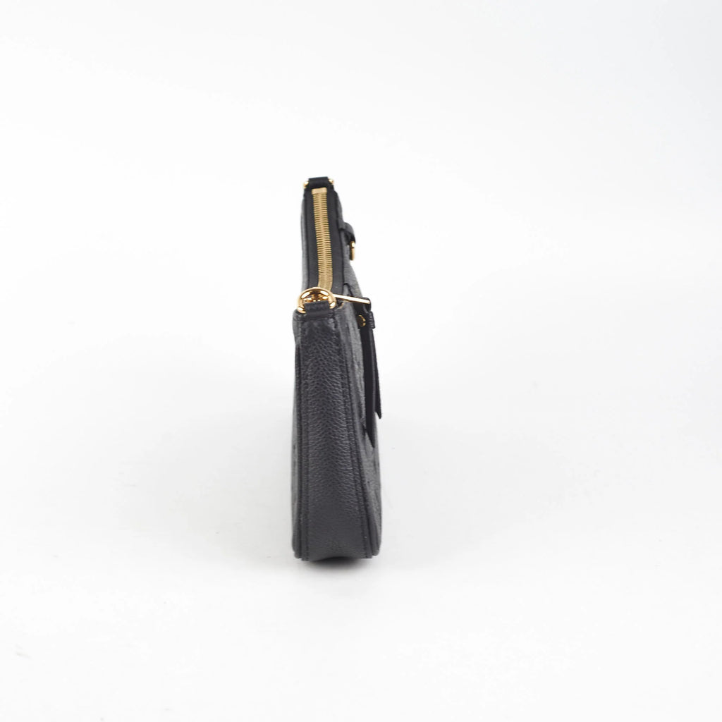 Black Embossed Easy Pouch