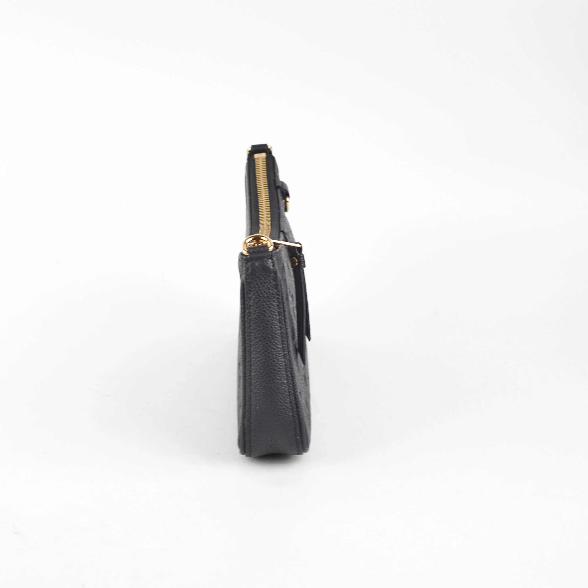 Black Embossed Easy Pouch