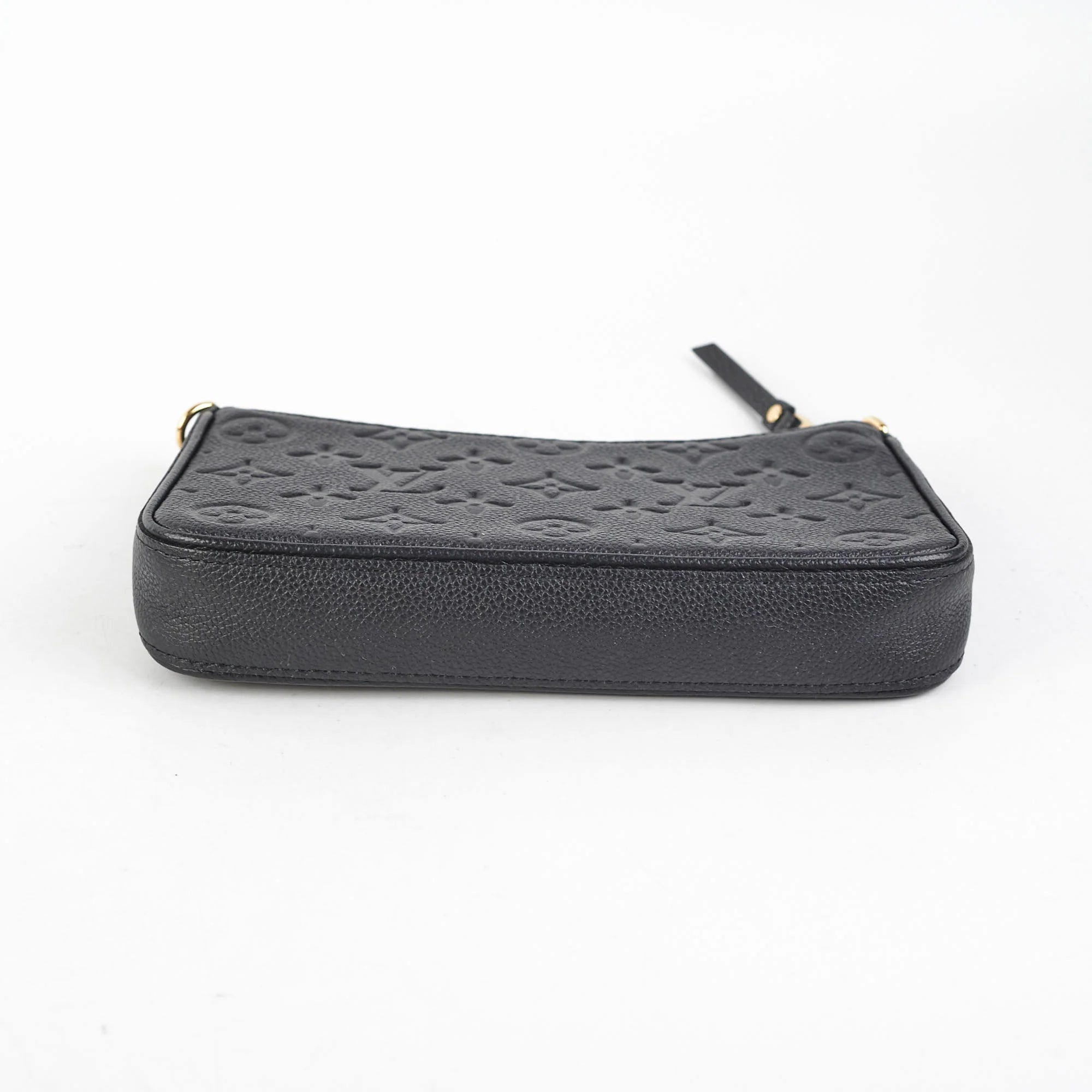 Black Embossed Easy Pouch