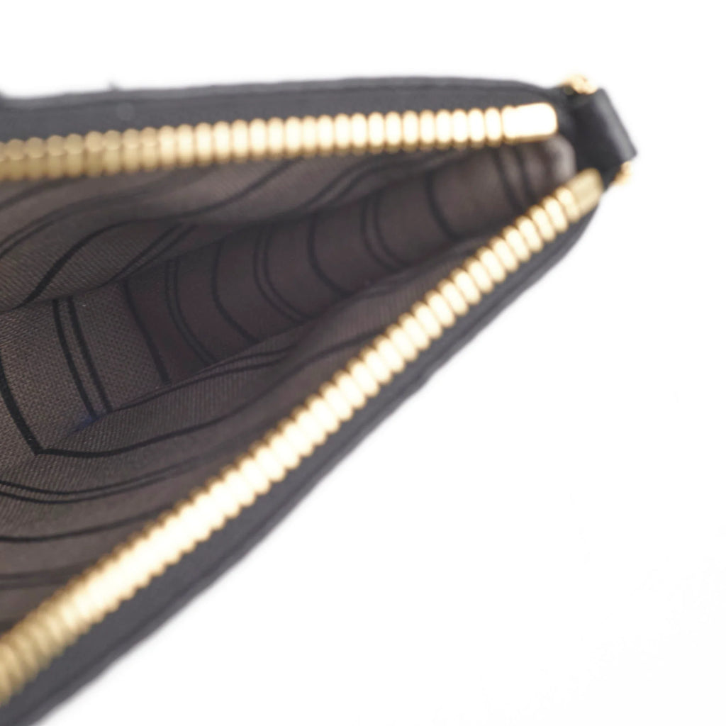Black Embossed Easy Pouch