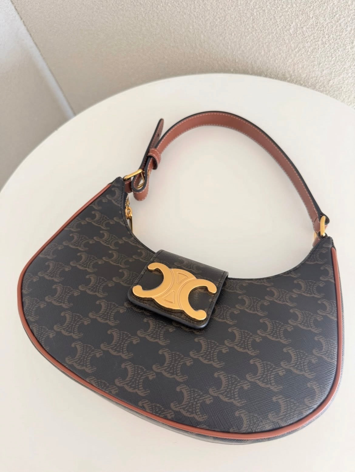 The Ava Crescent Shoulder Bag