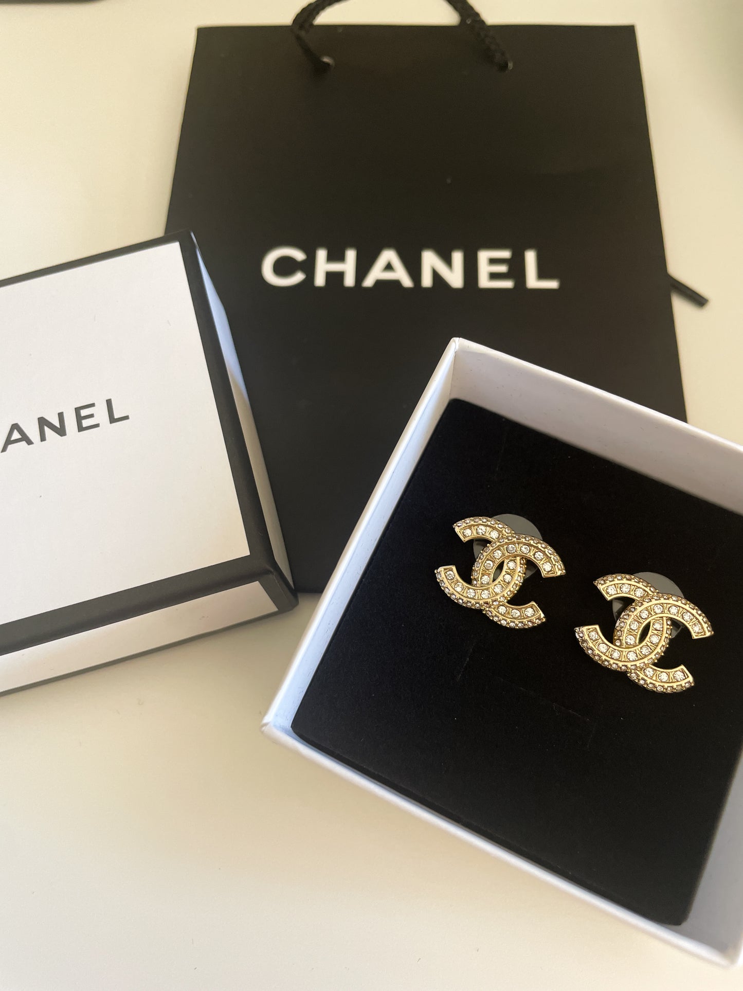 The Classic Crystal Stud Earrings - Gold | The Everyday Icon