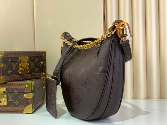 The Loop Hobo - Chocolate Empreinte | The Ultimate Slouchy Shoulder Bag