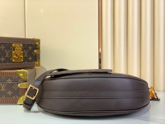 The Loop Hobo - Chocolate Empreinte | The Ultimate Slouchy Shoulder Bag