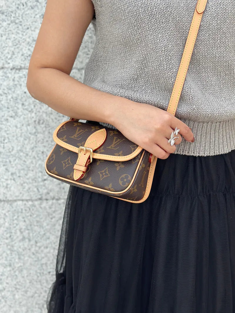 The Mini Buckle Satchel - Monogram