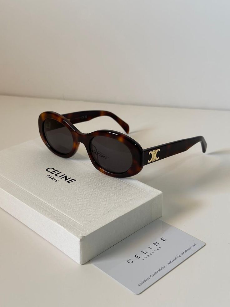 Vintage Arc Oval Sunglasses (Brown)