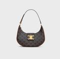 Vintage Crescent handbag with a on a light gray background