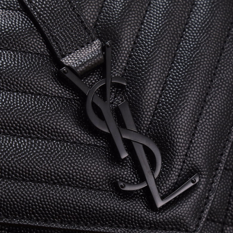 The Envelope Medium Bag - All Black / So Black | The Monogram Essential