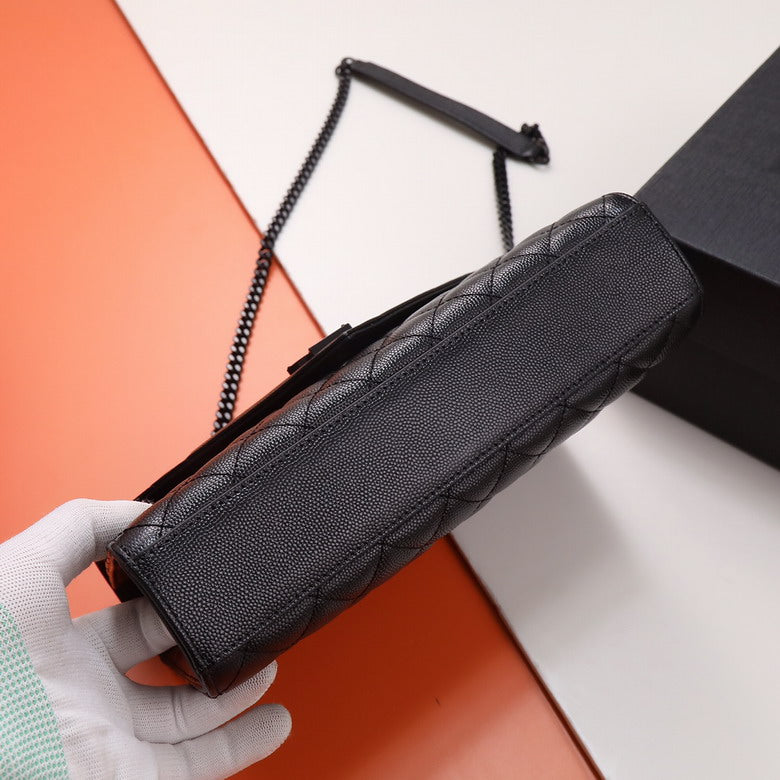 The Envelope Medium Bag - All Black / So Black | The Monogram Essential