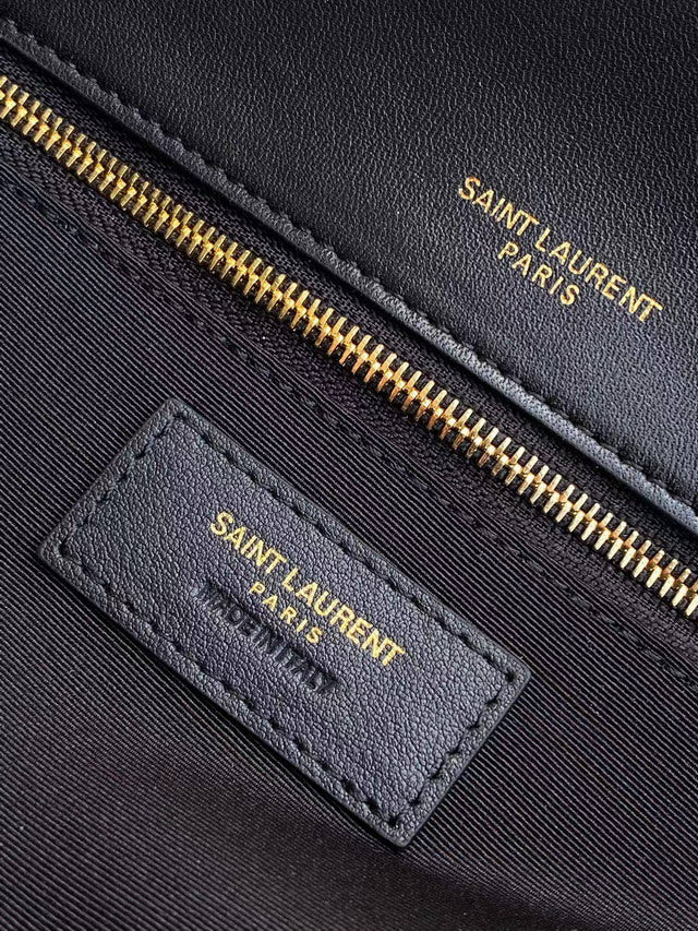 The Niki Medium Chain Bag - Black Vintage Leather | The Rock Chic Icon