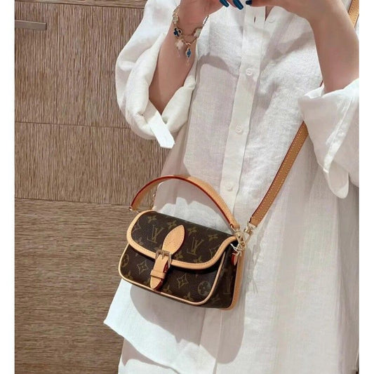 The Diane Nano Satchel - Monogram Canvas | The Structured Classic