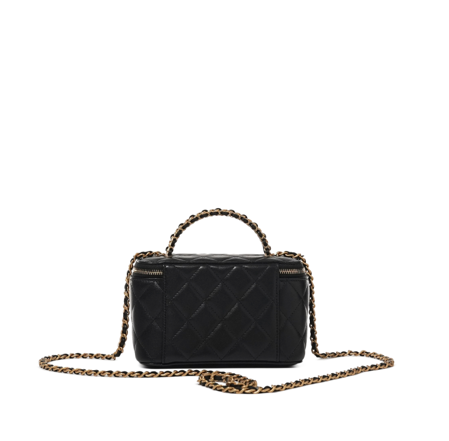 Quilted Top Handle Vanity Case