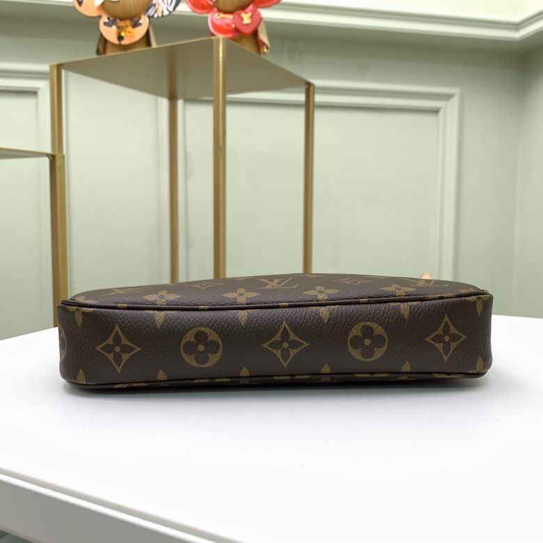 Close up of durable coated canvas in brown check pattern with gold zipper detail