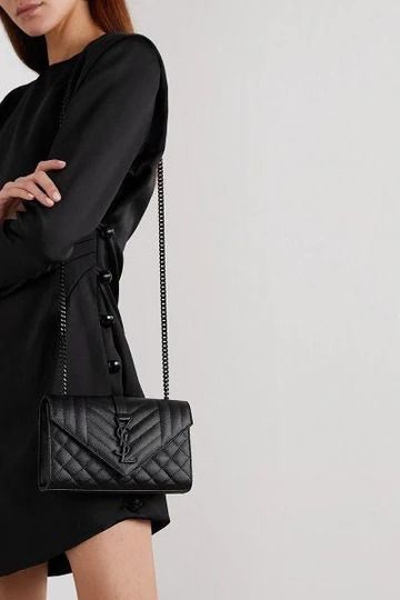 The Envelope Medium Bag - All Black / So Black | The Monogram Essential