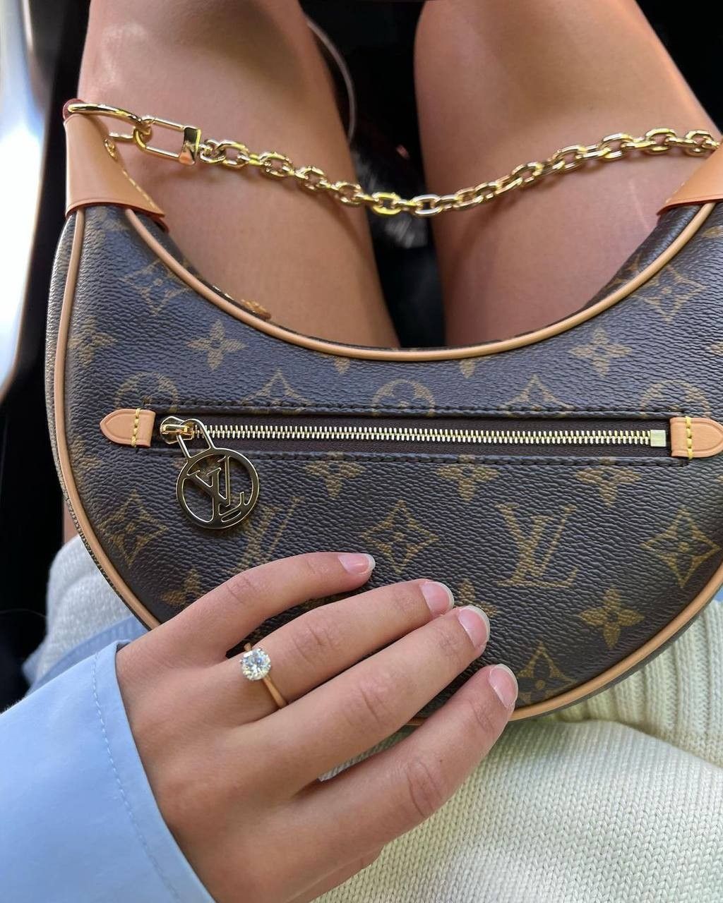 The Loop Bag - Monogram Canvas | The Viral Moon Bag