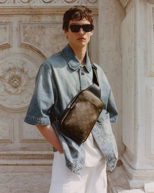 The Avenue Sling Bag - Monogram Macassar | The Urban Essential