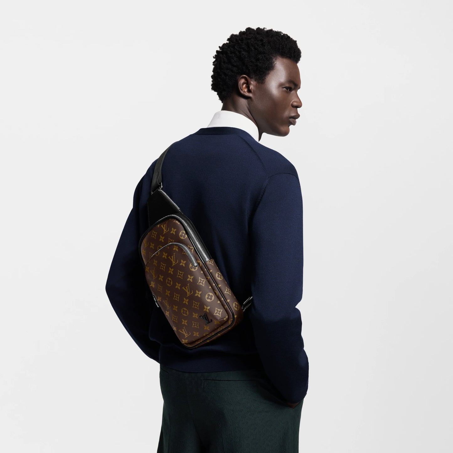 The Avenue Sling Bag - Monogram Macassar | The Urban Essential