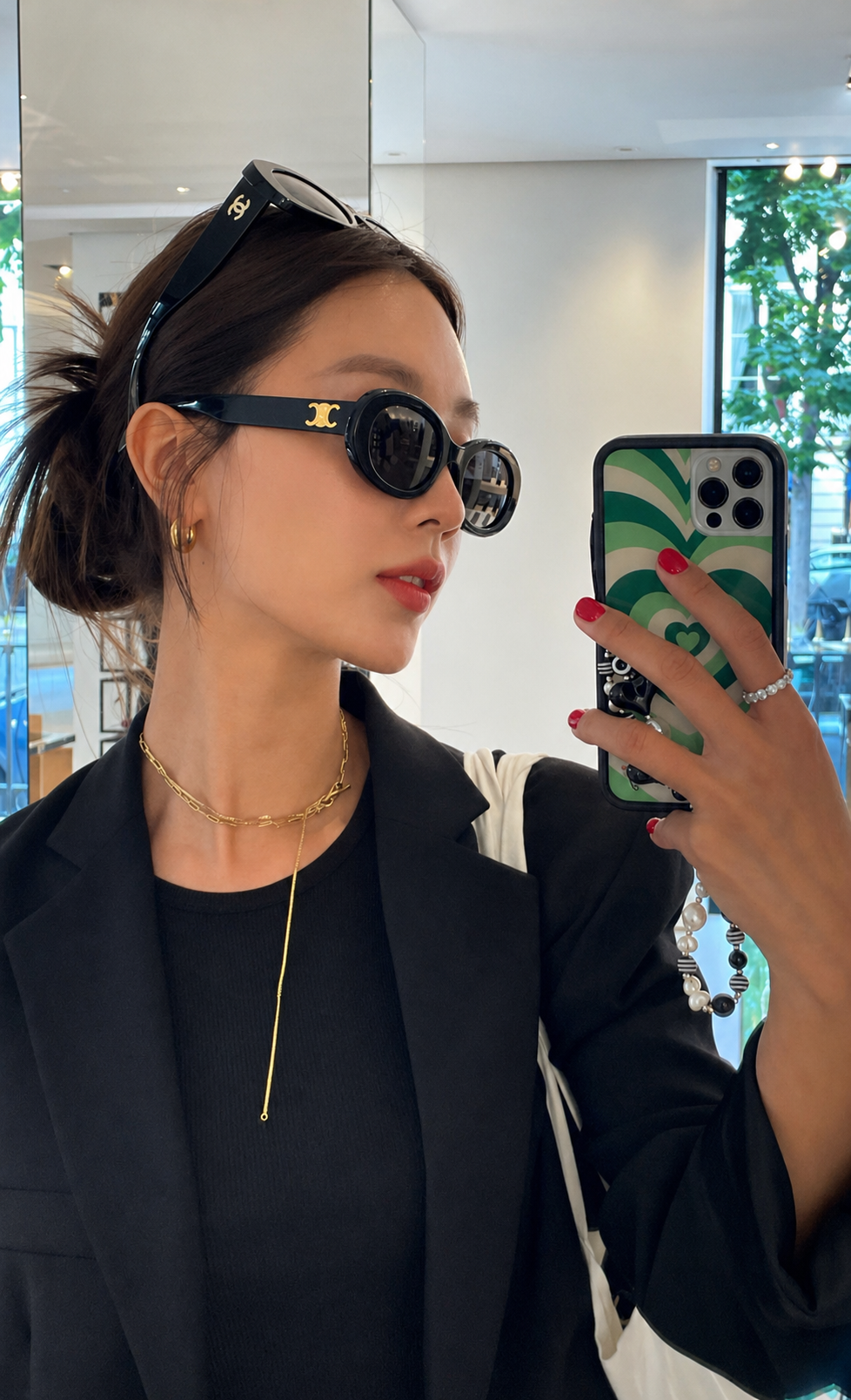 The Vintage Arc Oval Sunglasses